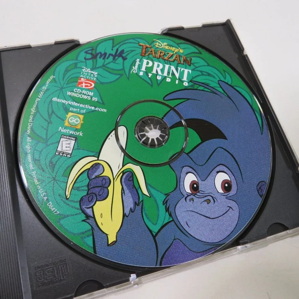 Disney Tarzan Print Studio Computer Game OUT OF DATE SOFTWARE
